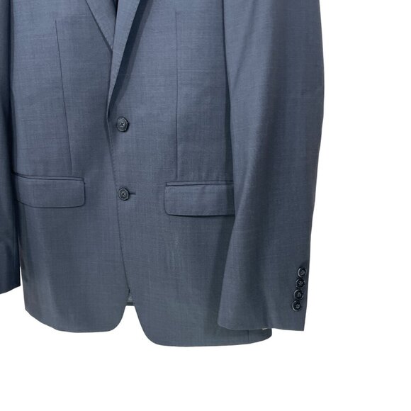 Calvin Klein Men's 38L Extreme‎ Slim Fit 100% Wool Blazer Gray 2 Button - Picture 3 of 7